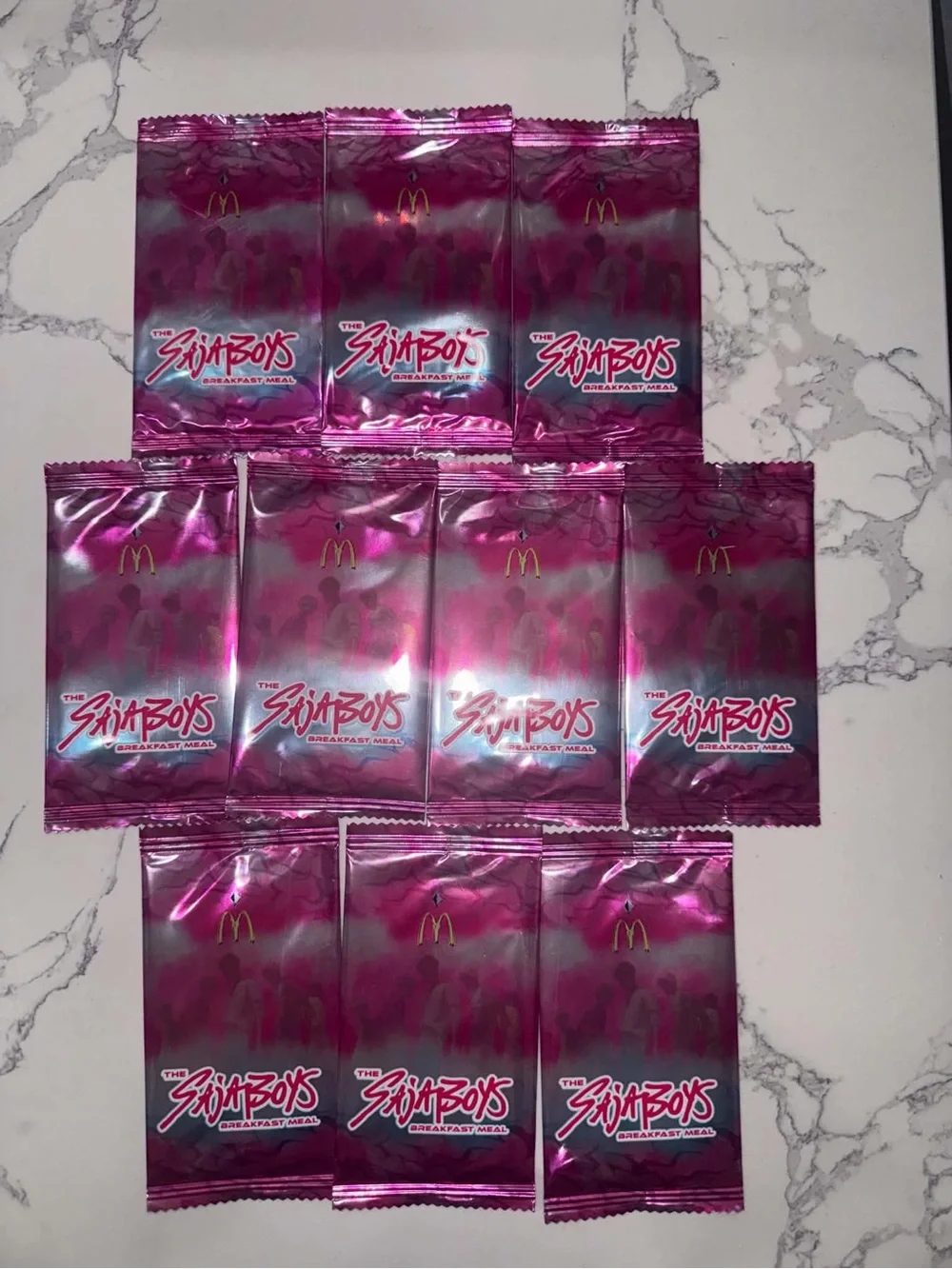 McDonald’s KPop Demon Hunters Saja Boys Breakfast Meal Sealed Lot of 10